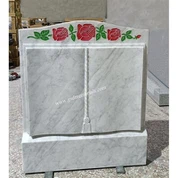 Nadgrobni spomenik knjige od bijelog mramora Carrara