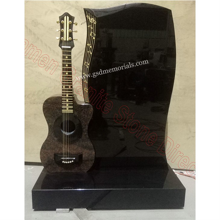 Bespoke Guitar Shaped Headstone